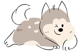 illustrated dog icon